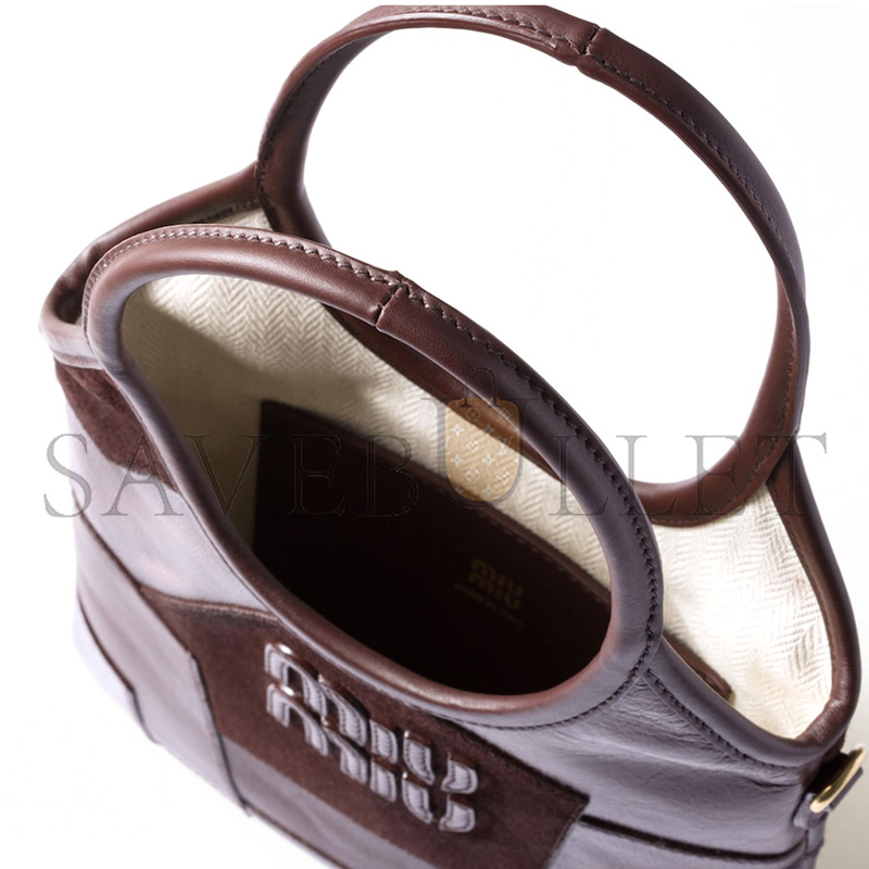 MIU MIU IVY LEATHER HANDBAG 5BA281 (24*20cm) MIU MIU IVY LEATHER HANDBAG 5BA281 (24*20cm)
